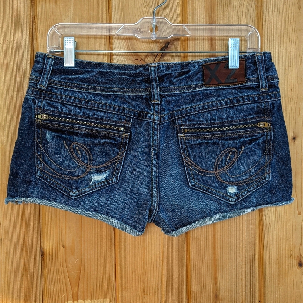 Express Stella X2 Zipper Pocket Jean Shorts - 6
